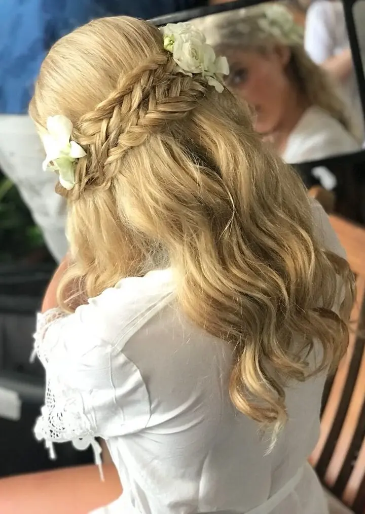 editorial bridal hair for destination wedding at papaya playa hotel in tulum